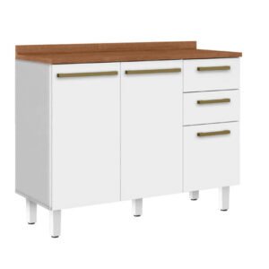 Bajo mesada 1.20mts Blanco natura