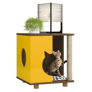 Mesa lateral pet persa Carv Amarillo