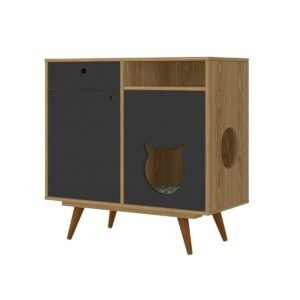 Aparador Pet Retro Gato Frejo Negro
