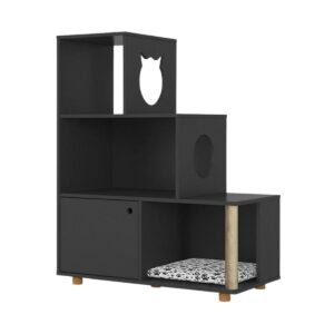 Estante Pet Siames Preto