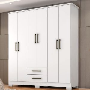 Ropero Franca 6 puertas Blanco